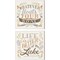 Lake Life Green B by Wellington Studio 14" x 14" Canvas Wall Art (Set of 2)